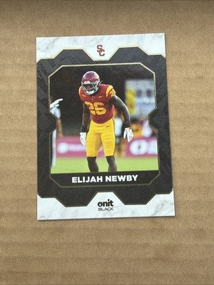 2025 ONIT Black USC Trojans Football Card ELIJAH NEWBY