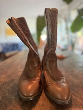Vintage Red Wing Boots Mens Sz 10 D Brown Pul...