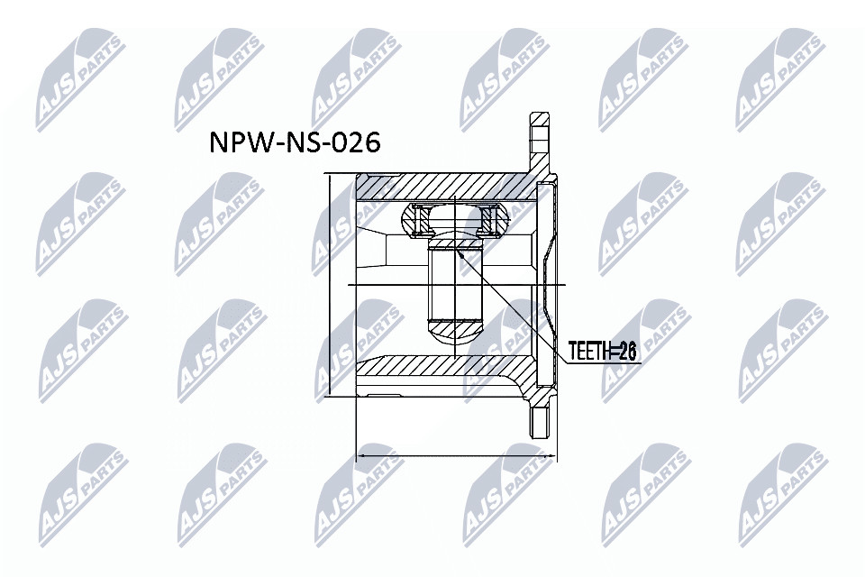 Hardy Disc, Longitudinal Wave Prop Shaft Fits for Nissan x-Trail T30 00-06 / Law - Image 12