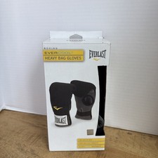 Everlast Black Evercool Boxing Neoprene Heavy Bag Gloves Model 4303T