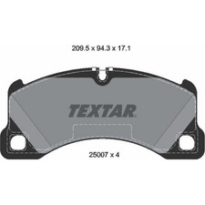 Textar 2500703 Bremsbelagsatz für PORSCHE MACAN CAYENNE 95B XAB 9YB 9YA