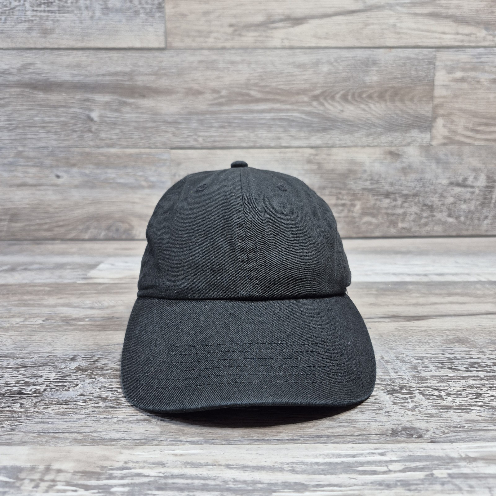 Falari Blank Black Hat Cap Adjustable StrapBack Adult Womens