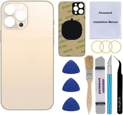 OEM Rear Back Glass Replacement (Gold) Compatible with iPhone 13 pro max 6.7 ...