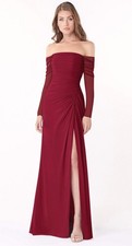 NWT Azazie Burgundy Jacquelyn Dress Size A14