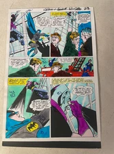 BATMAN SUPER TEAM FAMILY #5 comic ART original color guide 1976 Battles ECLIPSO