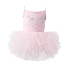 Toddler Ballet Dress Snap Ballerina Outfit Dance 1-2T Ballet Pink-butterfly