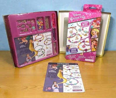 Disney Princess Crystal Dreams Jewelry Making Kit DIY Beads Charms 6 Bracelets