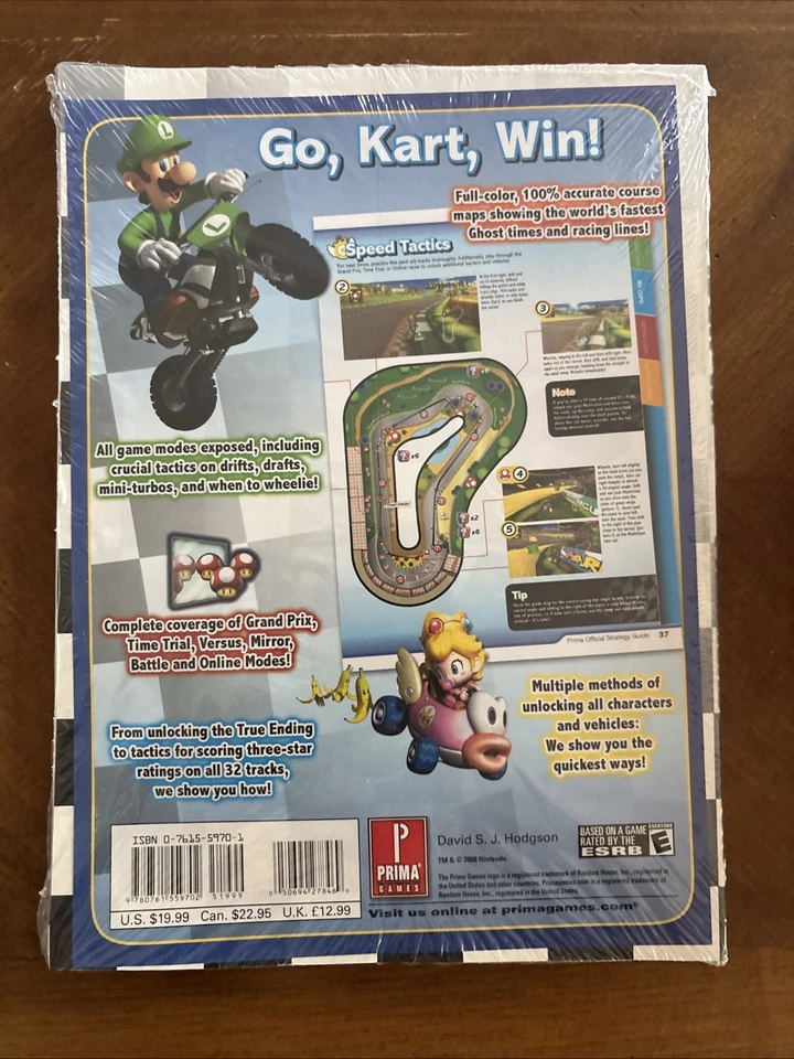 NEW Nintendo Mario Kart Wii Strategy Guide Official SEALED Premiere Edition - Image 2 of 2