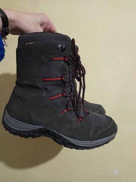 Men Jack Wolfskin Boots Grey Suede 42
