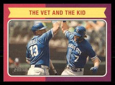The Vet and The KPerez /Witt Jr. 2024 Topps Heritage Combo Cards #CC-5 Royals