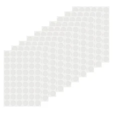 540 Pcs Dia. 21mm/0.8" Hole Cover Stickers, White Wood