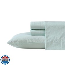 Nautica - King Sheet Set, Cotton Percale Bedding Set, Crisp and C