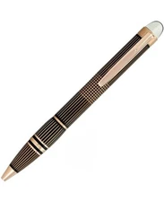 New Montblanc Star Walker Black Rose Gold-Plated Metal Luxury Ballpoint 106869