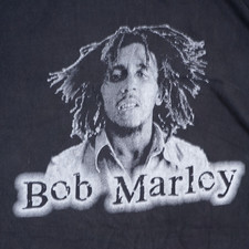 Vintage 90s Bob Marley T Shirt Large Mens Reggae Rasta Faded Music Tee USA