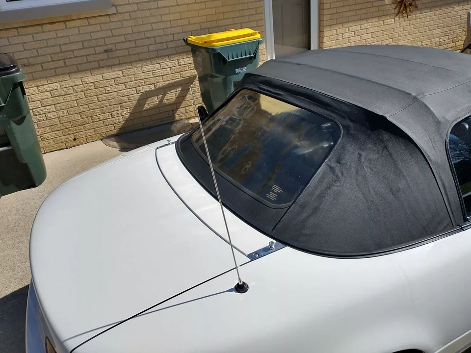 21" Stainless Steel Antenna Mast Power Rod Radio AM/FM for Mazda Miata 1990-2000 — 第 3/4 张图片