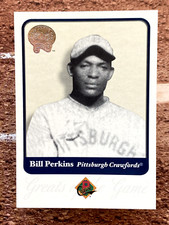 2001 Fleer Greats of the Game Bill Perkins #80
