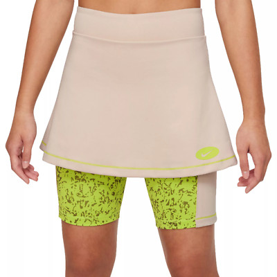 Nike Girls' Dri-FIT Icon Clash 2-in-1 Training Skirt Size Small DO7115-126