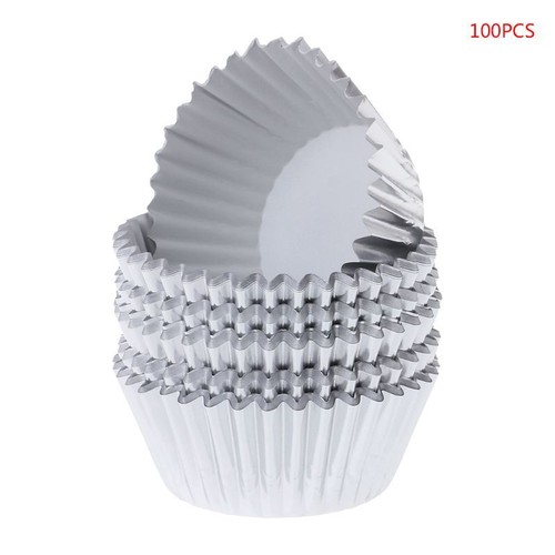 100pcs Paper Cupcake Cup Aluminium Foil Muffin Baking Cups Liners for C - Picture 9 of 11