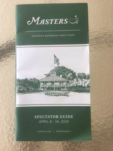 2019 MASTERS SPECTATOR GUIDE--TIGER'S 5TH GREEN JACKET - Picture 1 of 1