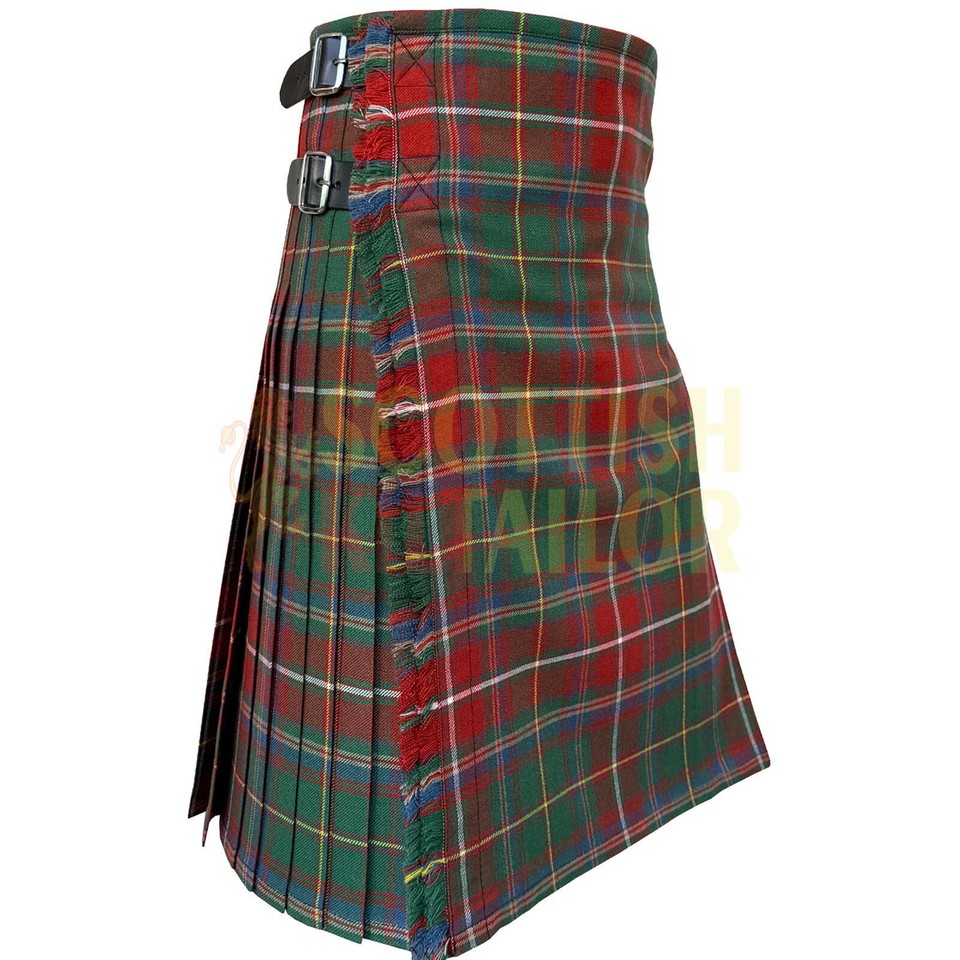 Clan Somerville Ancient Tartan KIlt For Men Custom Size 8yard Kilt For