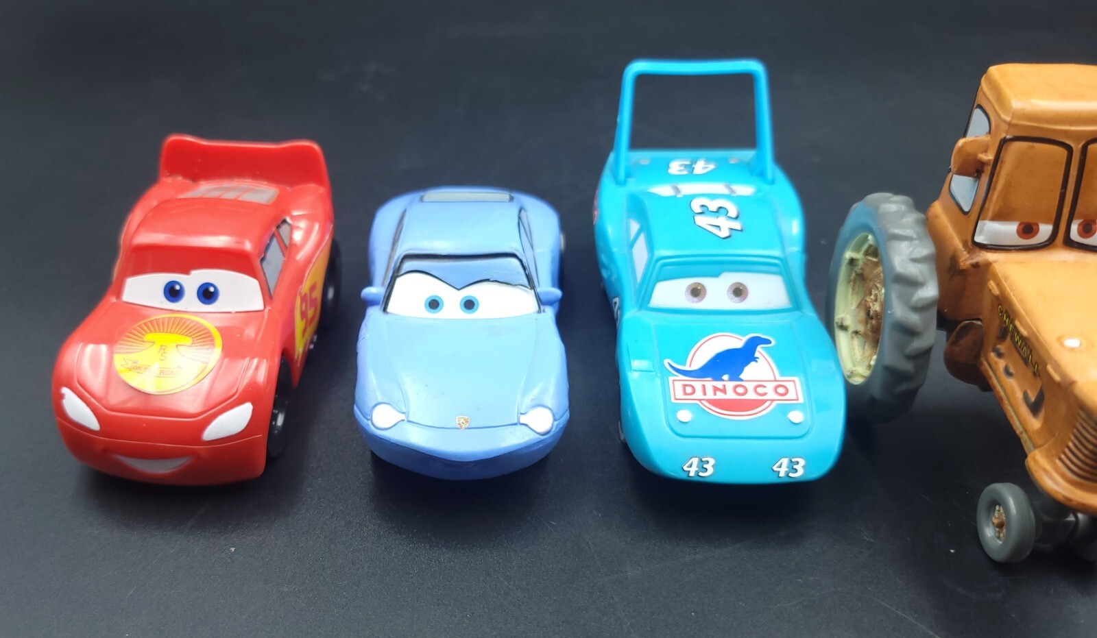 Disney Pixar Cars Toys Figures Cars Lightning McQueen Mater Lot Of 8