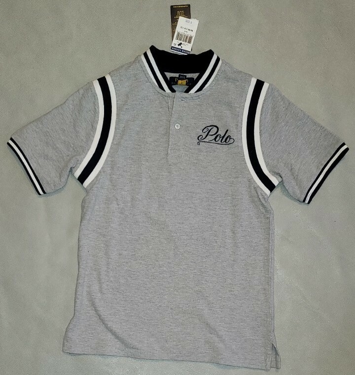 Polo RALPH LAUREN Boys MEDIUM 10 12 RALPHS TIGERS 67 PATCH