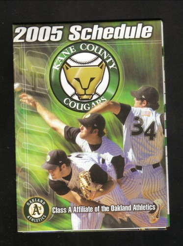 Kane County Cougars--2005 Pocket Schedule--Auto-Owners Insurance ...