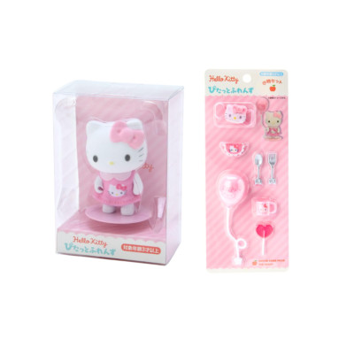 Sanrio Hello Kitty Flocky Figure Doll set Pitatto Friends Mini Japan