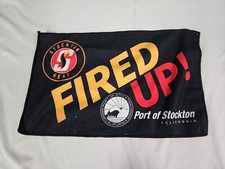 Stockton Heat Hockey Fired Up Rally Towel SGA Black Rare