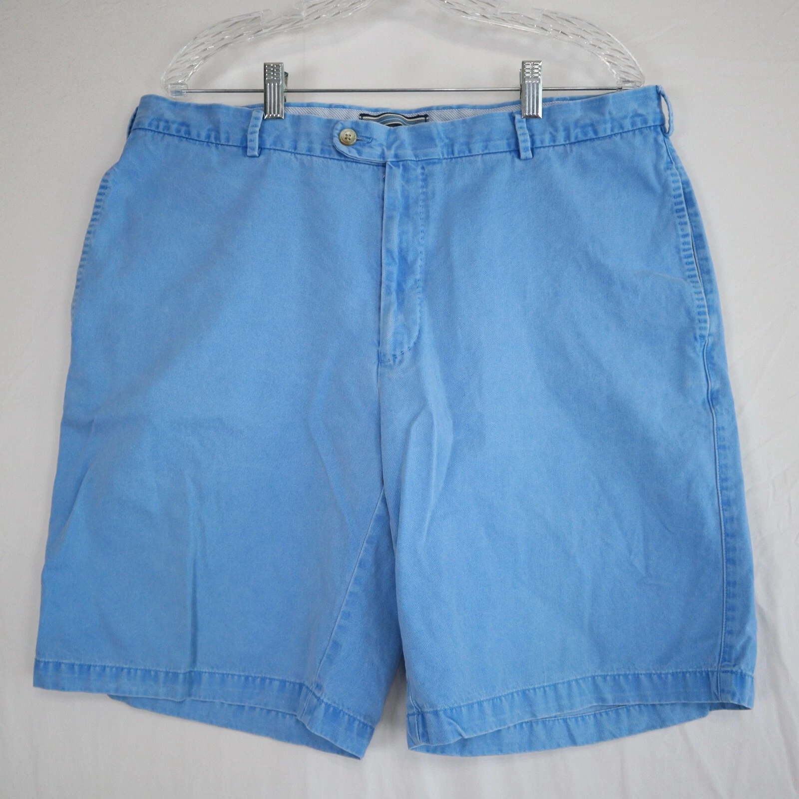 Peter Millar Shorts Mens 38 Golf Chino Resort Casual Pima Cotton Flat Front Blue