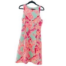 Lilly Pulitzer Cove Poolside Blue Love Birds Dress Size XS