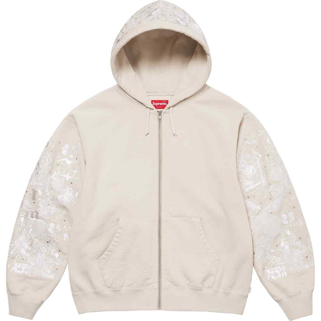 Supreme AOI Zip Up Hooded Sweatshirt Black Natural Teal