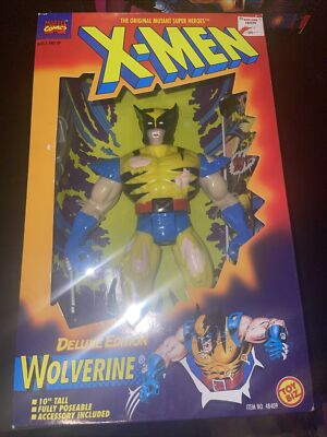 TOY BIZ  X-MEN DELUXE EDITION WOLVERINE 10'' TALL  1996 Shred No. 48409 NIB