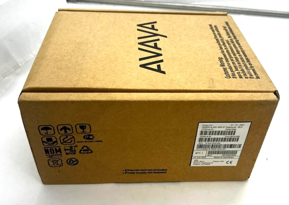 New Sealed Avaya 1603 Black W/ Display Product ID: 700415540 - Image 2 of 3
