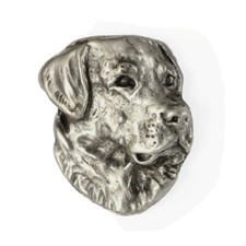 Labrador Retriever  - Versilberte Hundebrosche, elegante Anstecknadel, Jackenrev