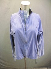 The North Face Size L Womens Lavender Full Zip Stand Collar Windbreaker 1Bl7