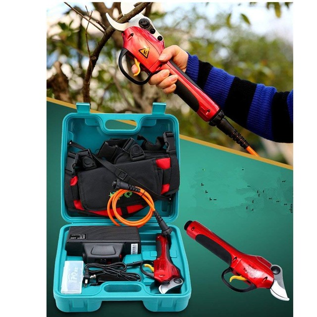 220V Electric Pruner Garden Pruning Shear Snips, Branch Cutter