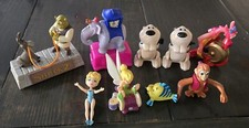 Vintage Lot Of 9 Plastic Disney Figurines Hap...