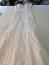 DaVinci Bridal Strapless Wedding Dress Style F7068 Size 6 Bridal Gown Ivory Lace