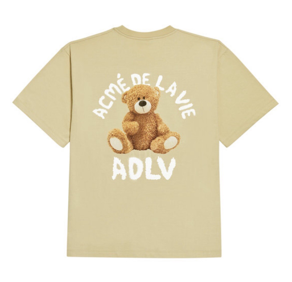 ADLV Acmedelavie Teddy Bear Short Sleeve T-shirt Beidge