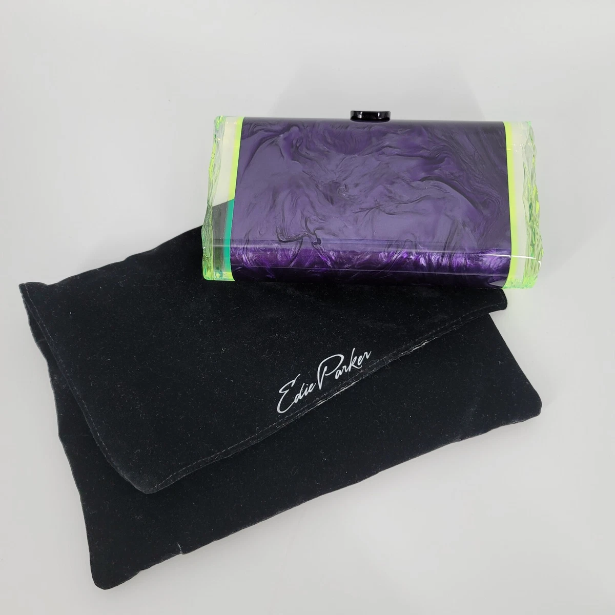 Edie parker shop acrylic clutch