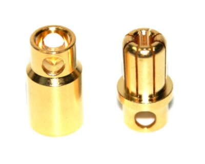 ROCKAMP Goldkontakt Stecker 8mm RA60108 