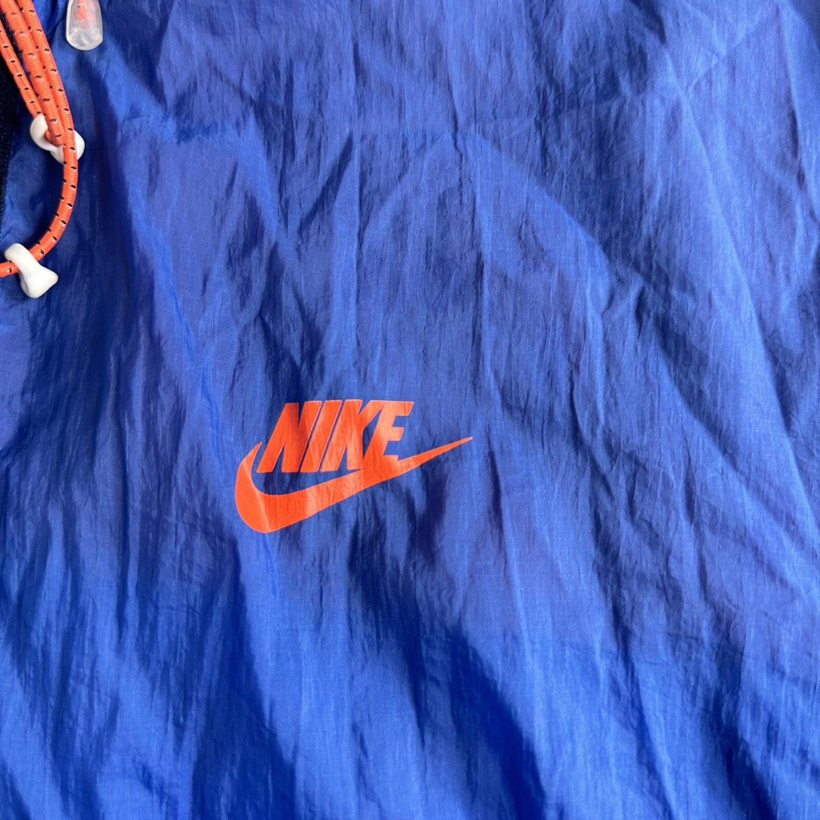 SACAI X NIKE Giacca a vento Nike uomo Hybird antivento running con cappuccio blu arancione large