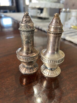 Vintage Neco Silver Plated Formal Salt & Pepper Shakers