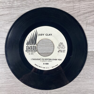 Judy Clay 45 RPM I Thought I d Gotten Over You More Than You Know 7  Vinyl