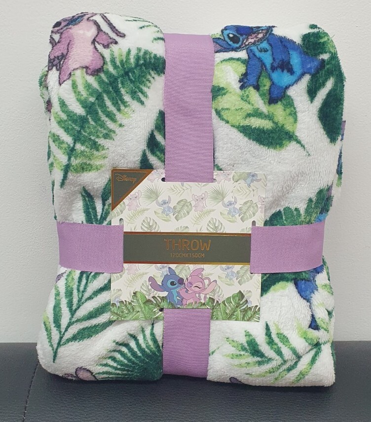 Disney Lilo & Stitch Throw Soft Fleece Cosy Blanket Primark Home 120x 150cm eBay
