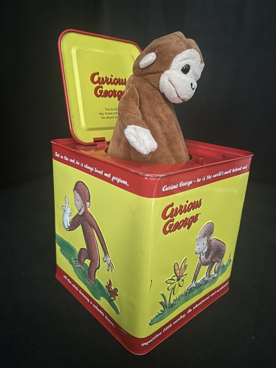 ウラシク　『ジョージ』 Schylling Classic Curious George Musical Jack in the Box Toy