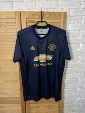 MANCHESTER UNITED JERSEY THIRD FOOTBALL SHIRT 2018 - 2019 ADIDAS MEN sz M