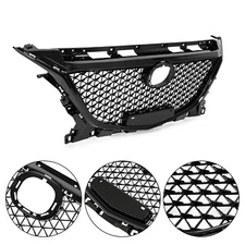 For Mazda 3 Axela 2014-2016 15 Honeycomb Upper Grille Bumper Assembly Set Black