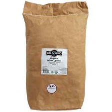 25 lb. Organic White Quinoa Bulk Bag Home Pantry Food Supply Vegan Gluten Free